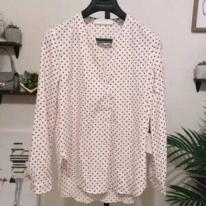 ASTR The Label White LS Top With Red Dot